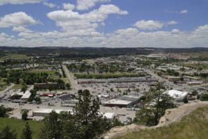 View of the west side of Rapid City from Dinosaur Park