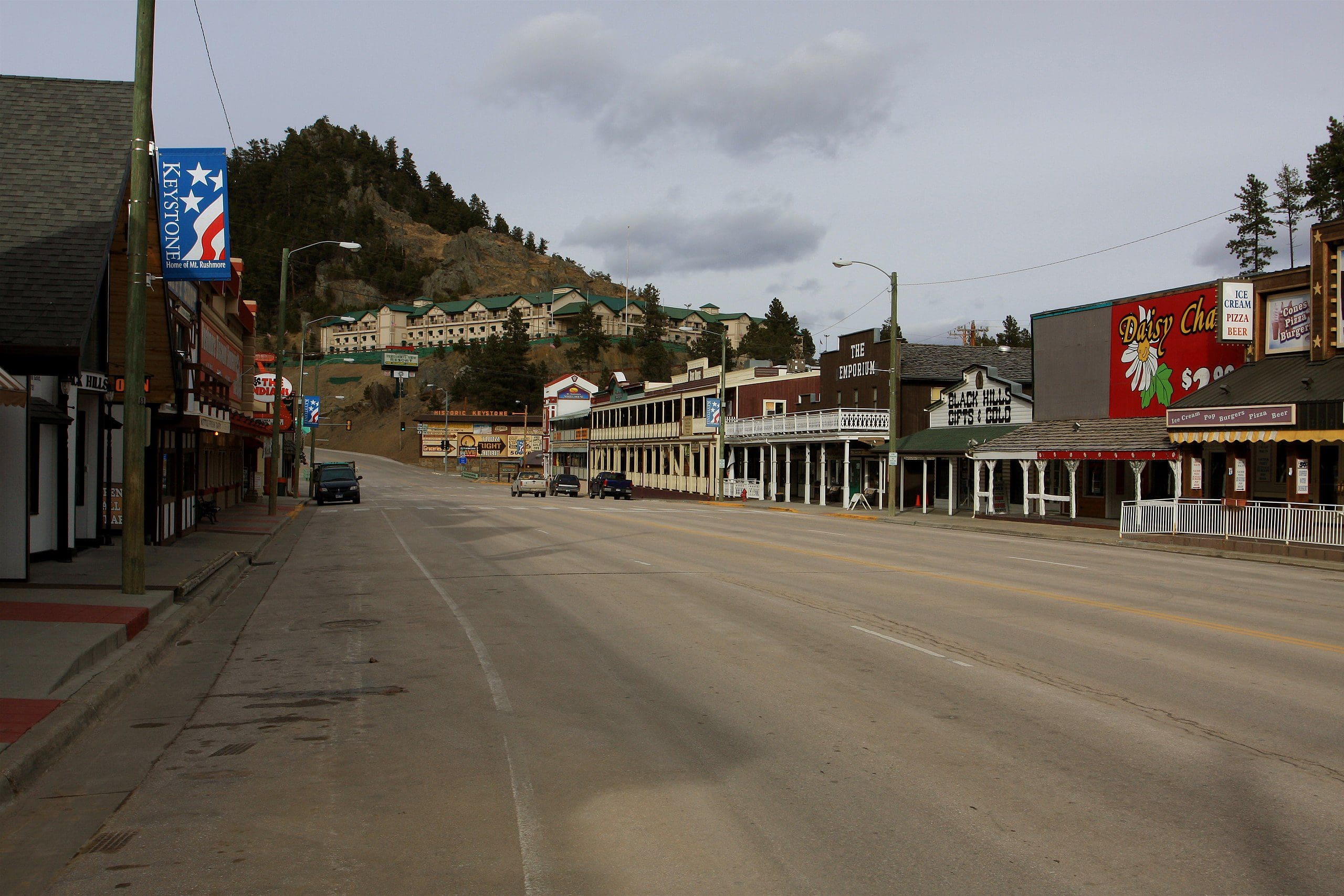 View of the Business district in Keystone